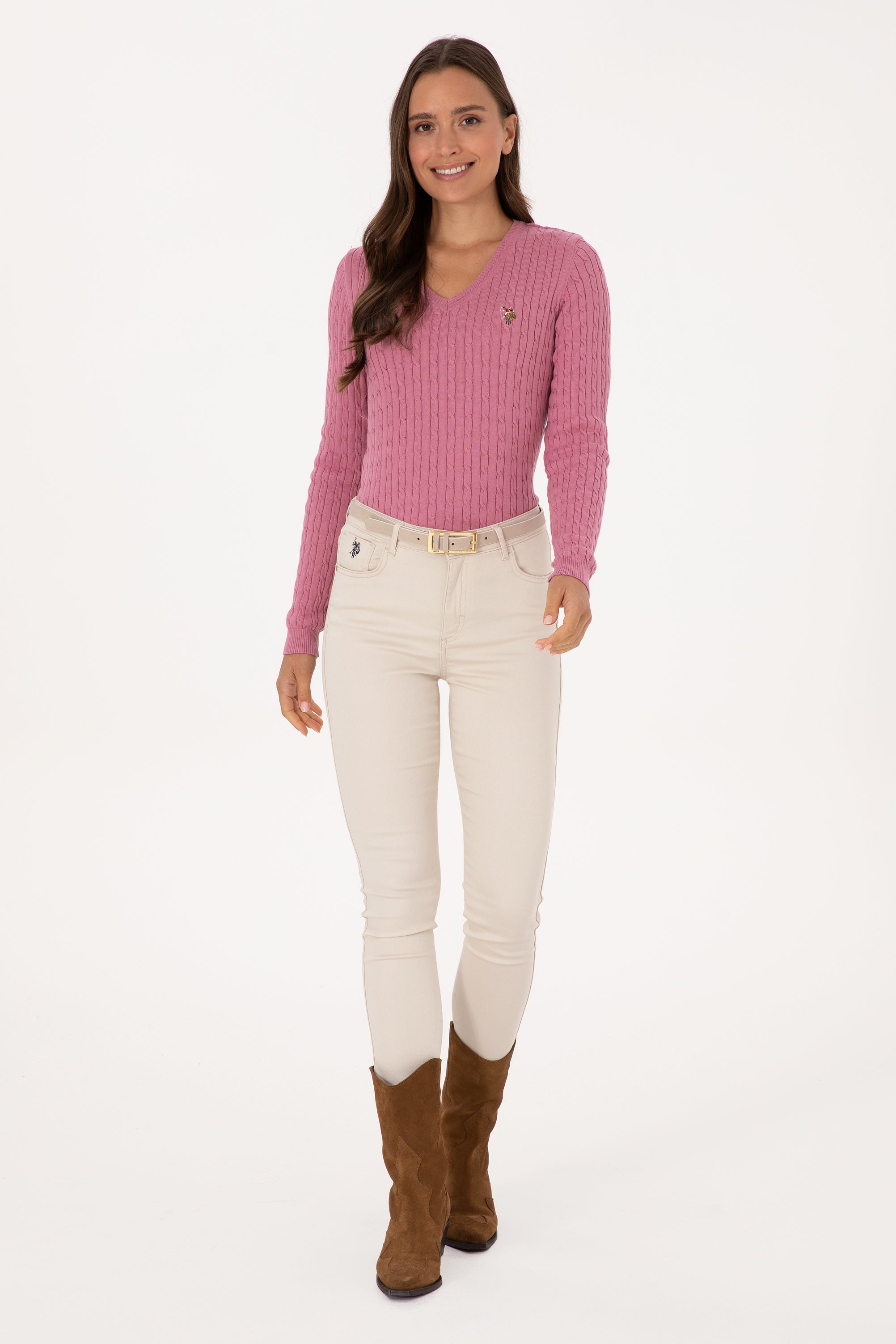 Triko klasike me logo të qëndisur