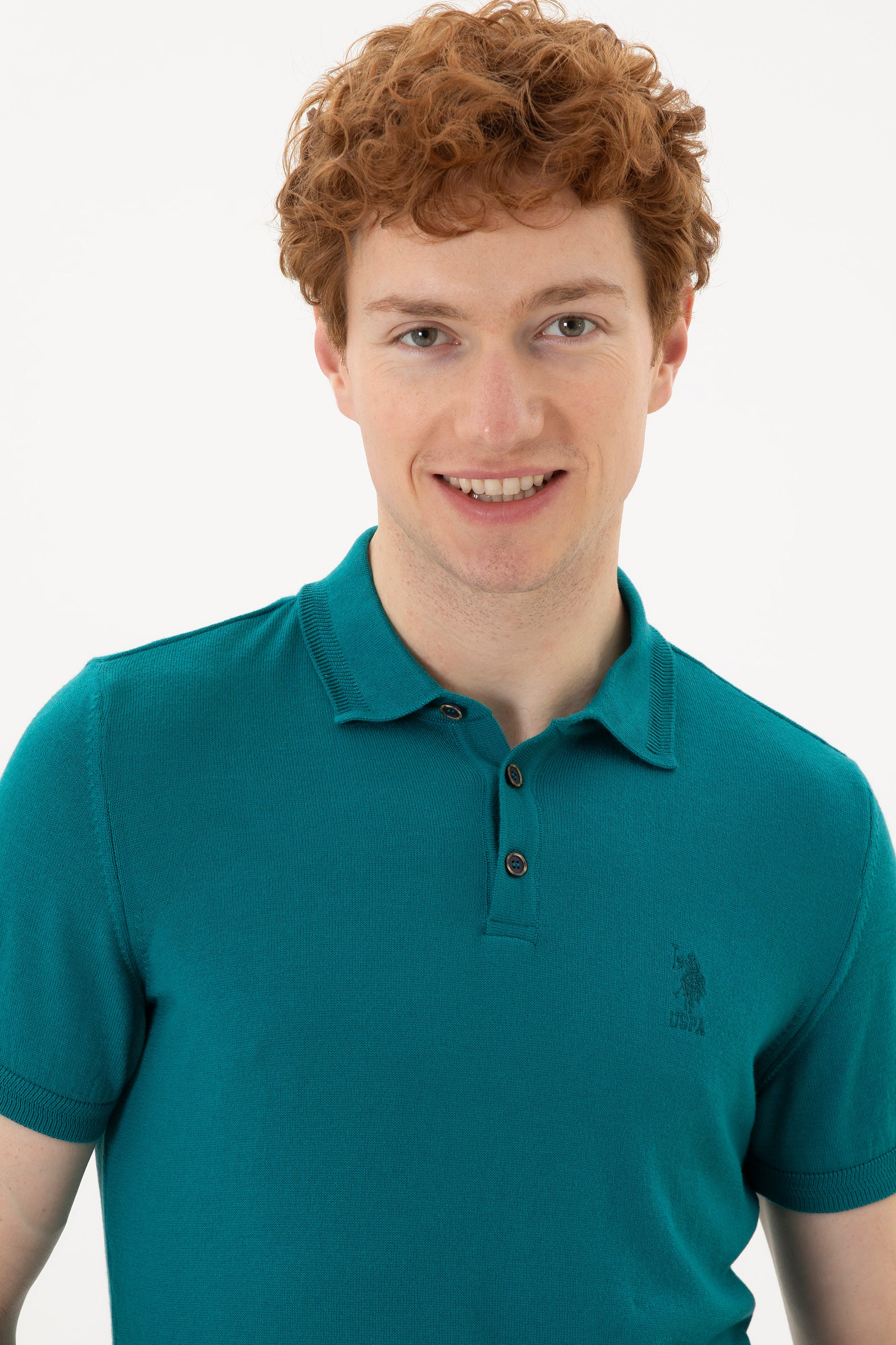 Pulovër polo me mëngë të shkurtra