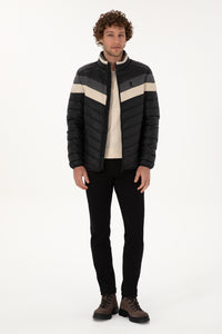 Xhup i lehtë klasik me shirita kontrasti