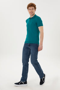 Pulovër polo me mëngë të shkurtra