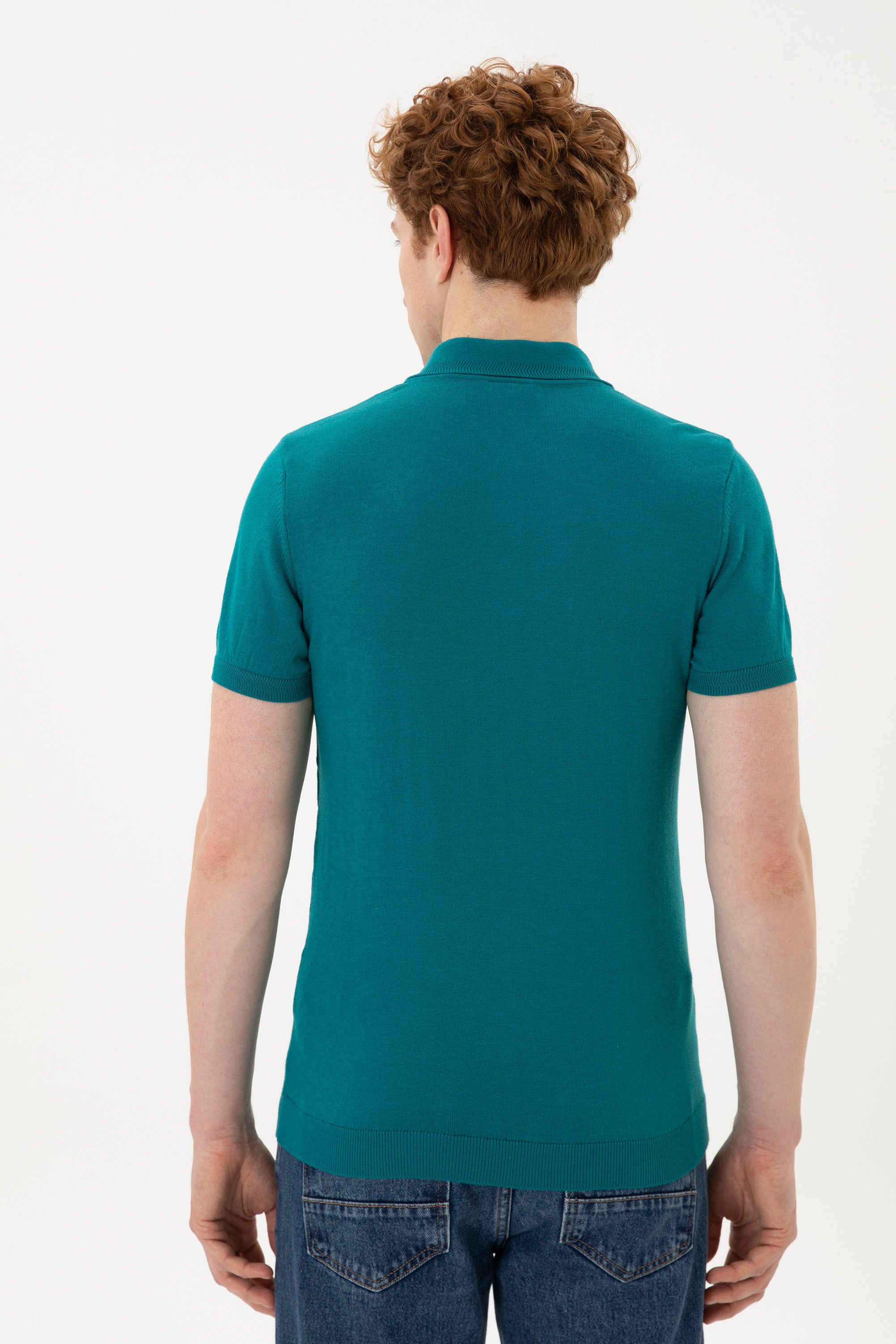 Pulovër polo me mëngë të shkurtra