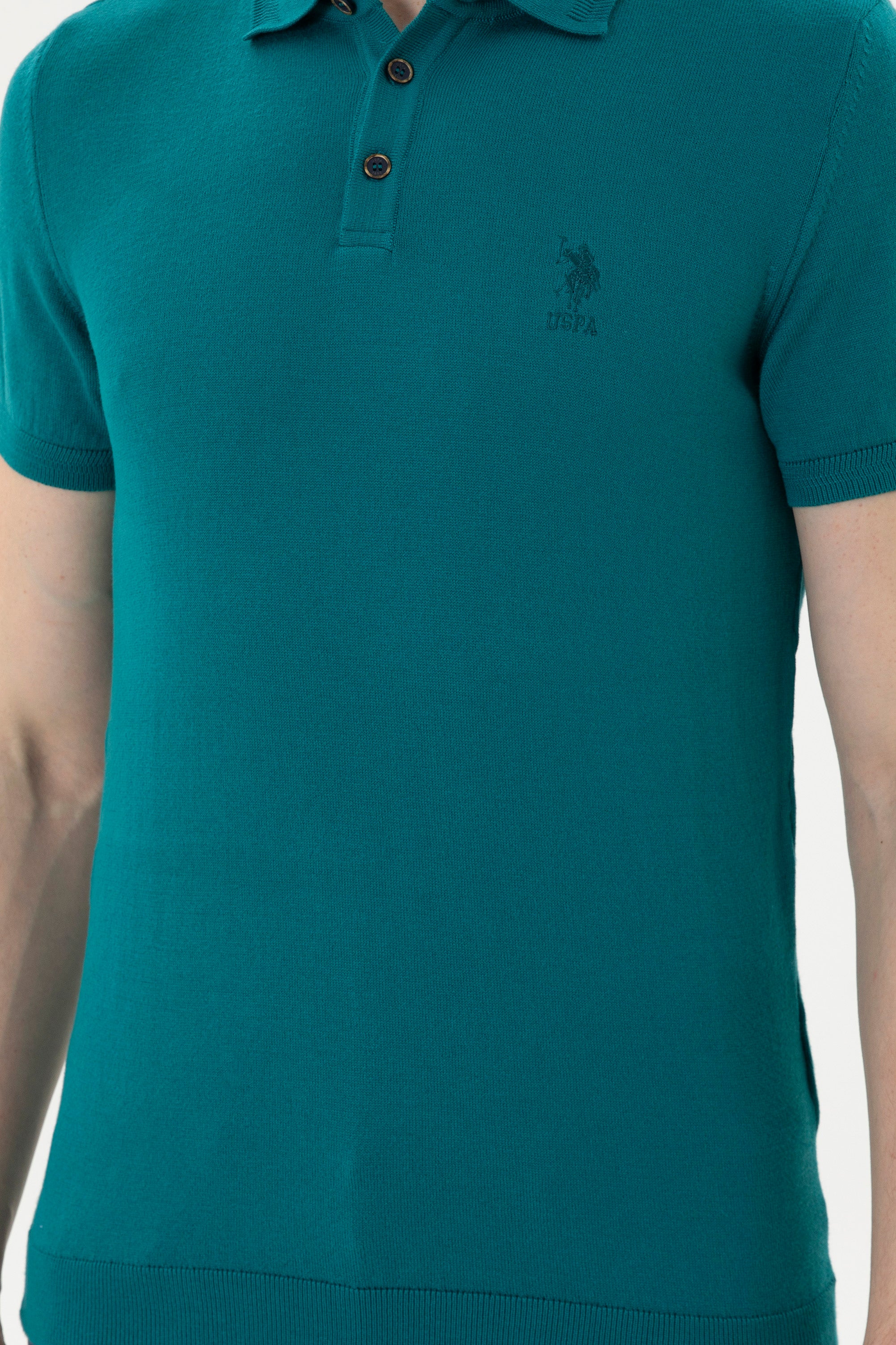 Pulovër polo me mëngë të shkurtra