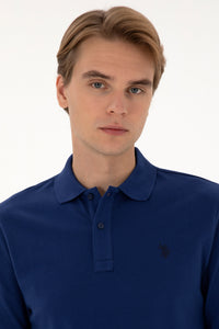 Bluzë polo bazike me mëngë të gjata