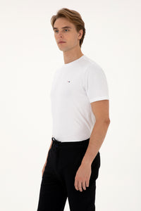 T-shirt bazik me jakë rrumbullake