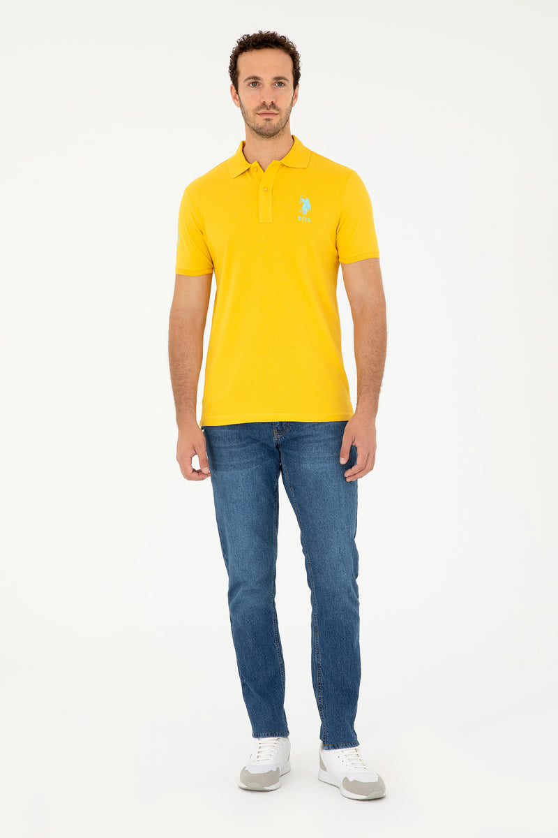 Bluzë polo klasike me logo shumëngjyrëshe