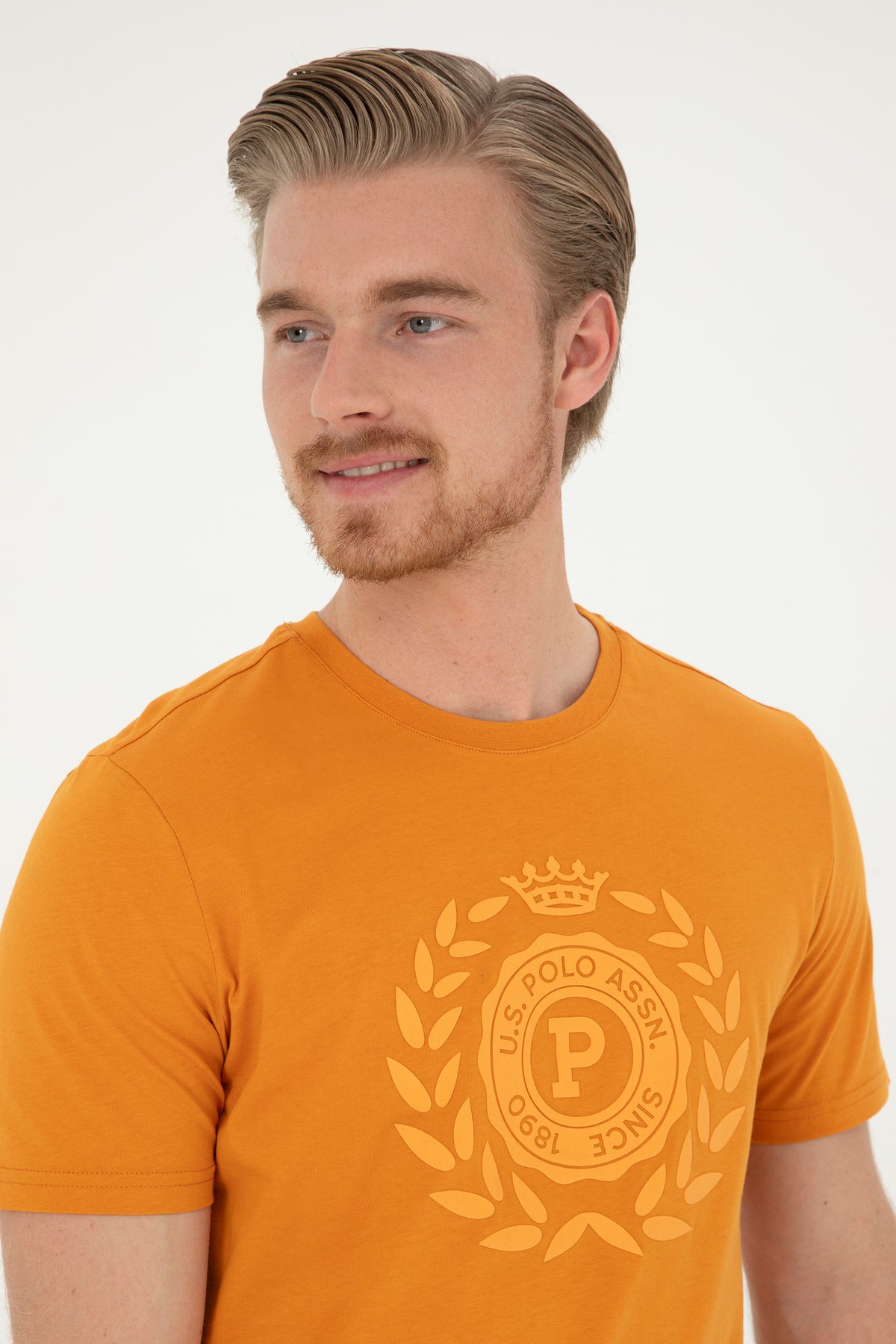 T-shirt with printed logo