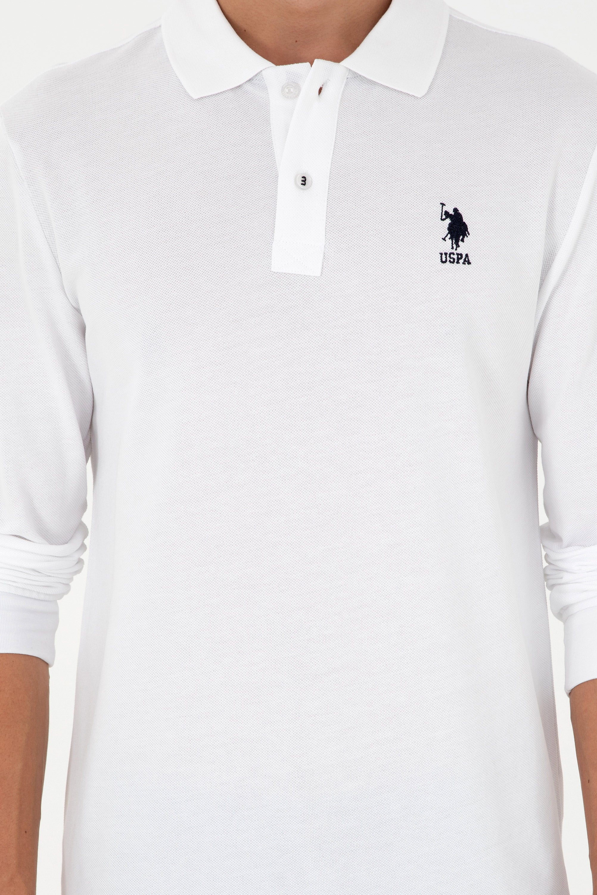 Bluzë polo bazike me mëngë të gjata