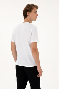 T-shirt bazik me jakë rrumbullake