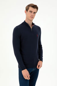 Pulovër klasike me jakë dhe zinxhir