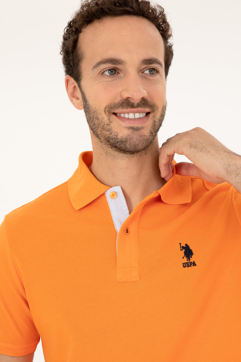 Bluzë polo bazike me jakë dyngjyrëshe