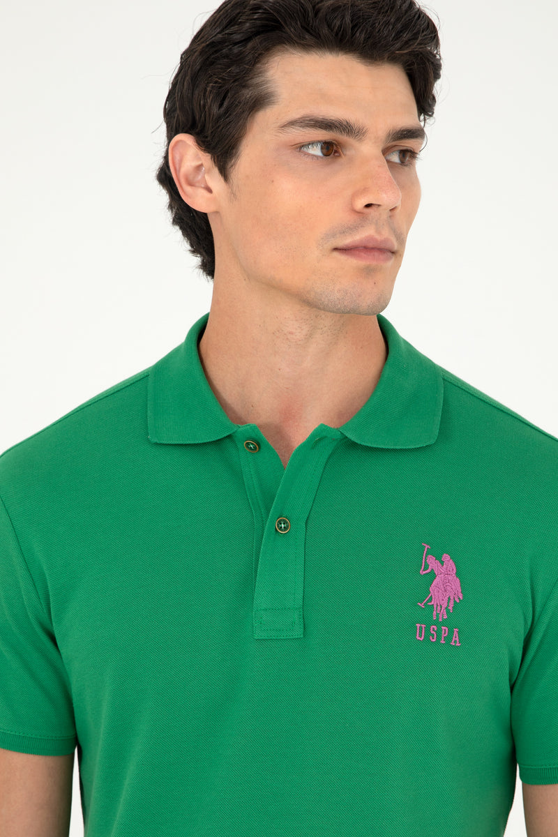 Bluzë polo klasike me logo shumëngjyrëshe