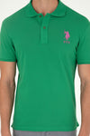 Bluzë polo klasike me logo shumëngjyrëshe