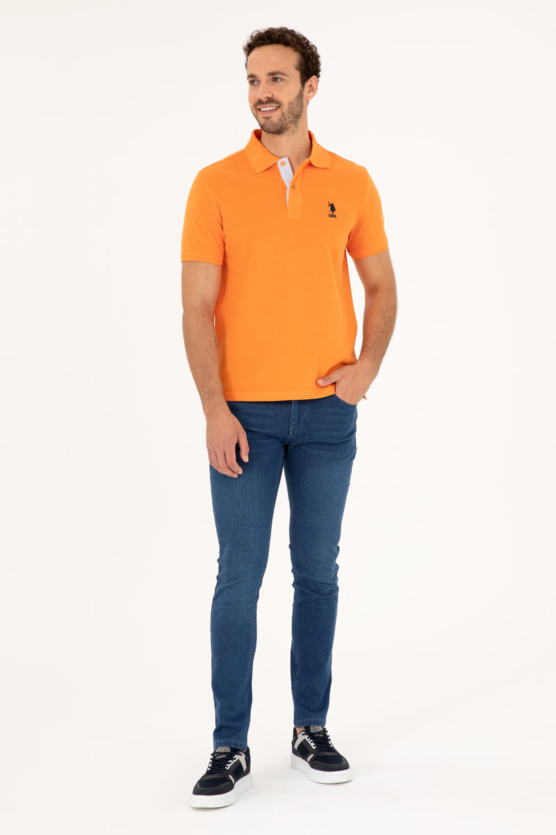 Bluzë polo bazike me jakë dyngjyrëshe