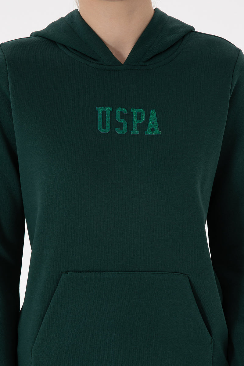 Hoodie me shkrim USPA me shkëlqim