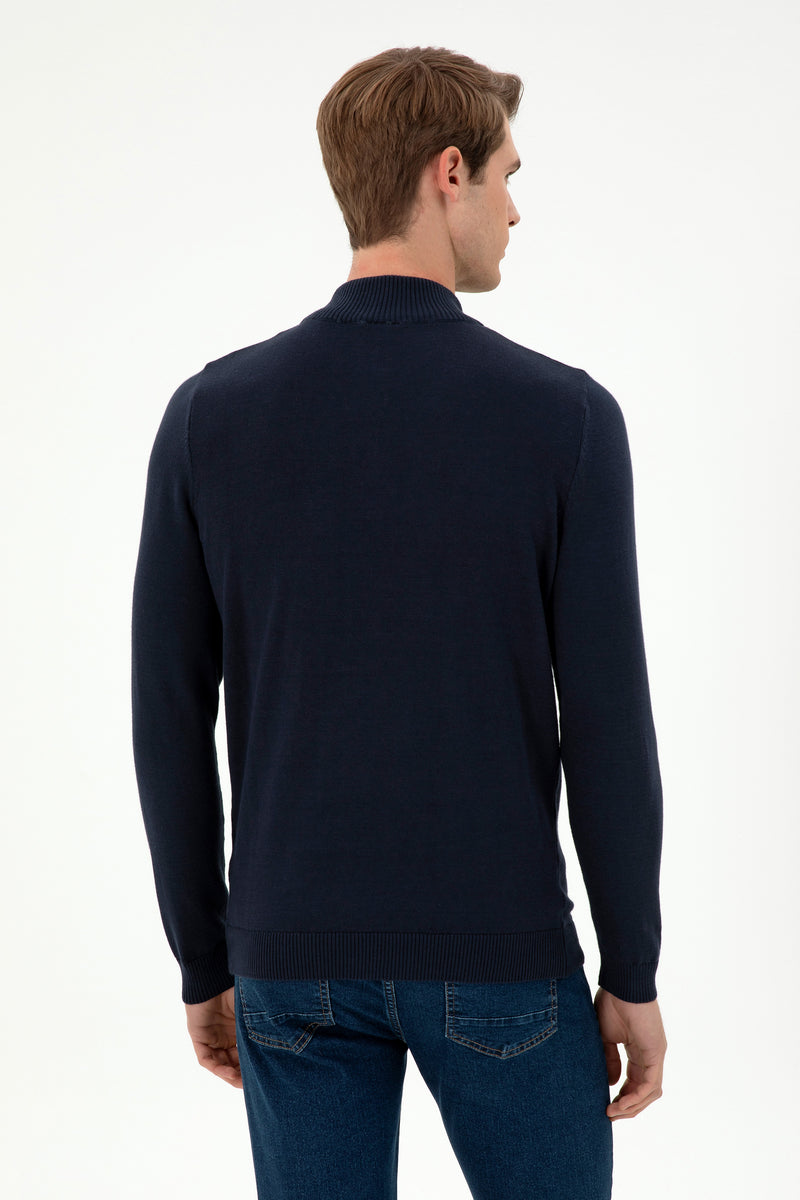 Pulovër klasike me jakë dhe zinxhir