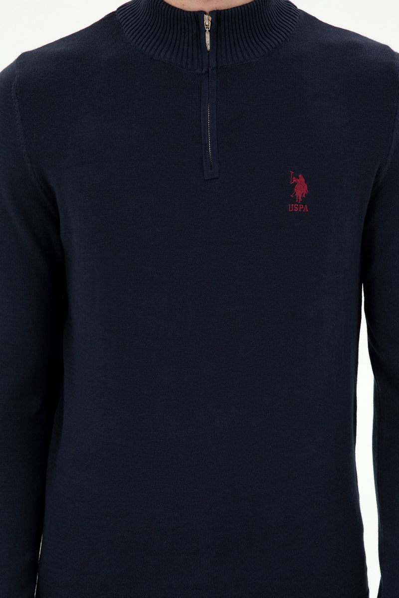 Pulovër klasike me jakë dhe zinxhir