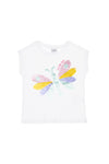 T-shirt pa mëngë dizajn fluture për vajza