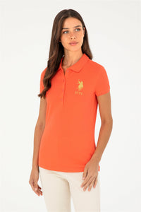 Bluzë polo klasike me logo ari