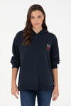 Hoodie bazik me shkrim minimalist USPA