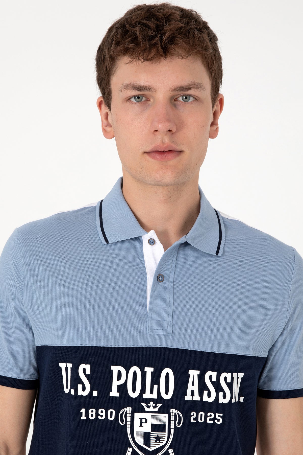 Bluzë polo tringjyrëshe