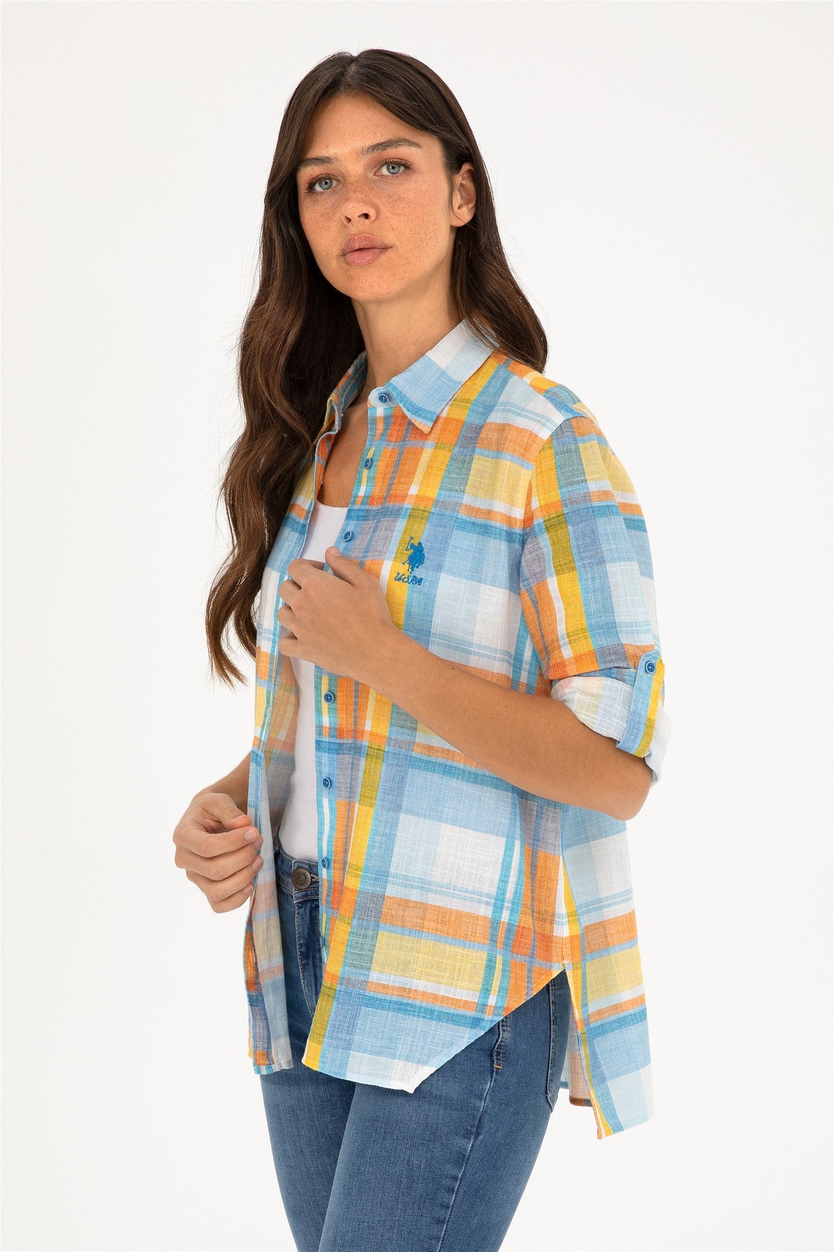 Colorful checked shirt