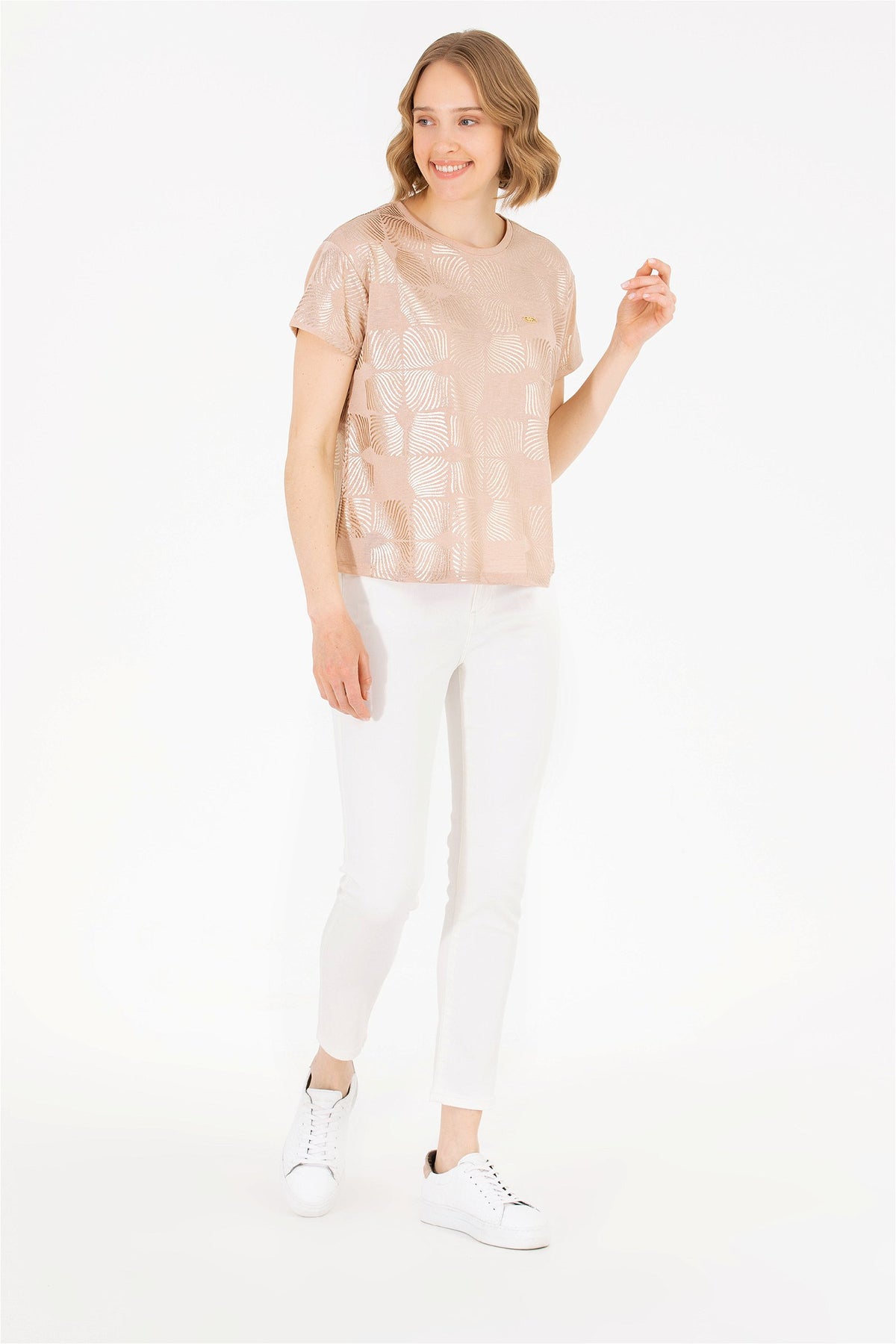 Xhinse të ngushta me xhep tringjyrësh