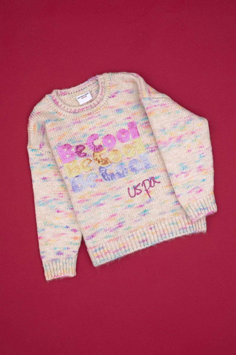 Triko për vajza me shkrim me shkëlqim