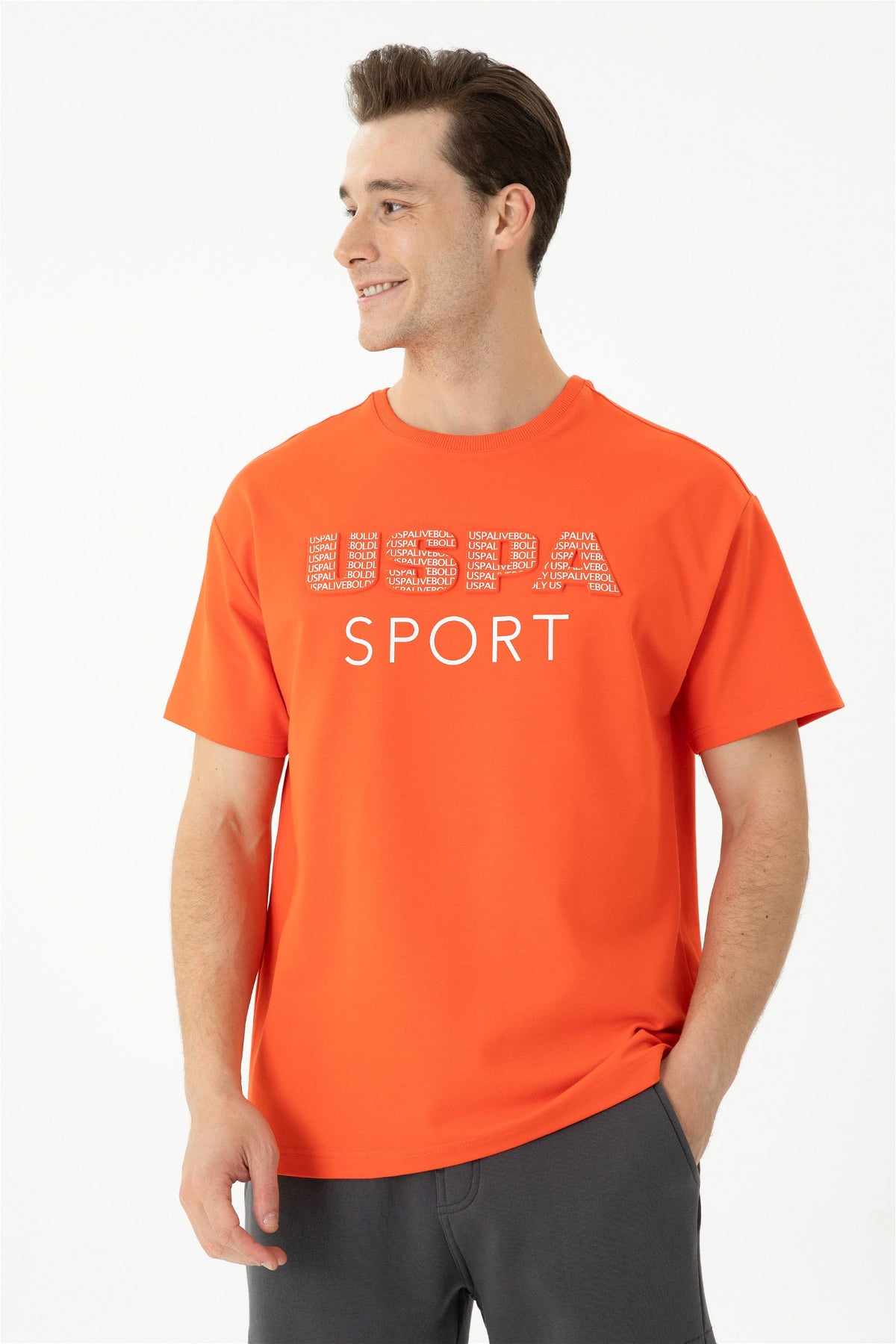 T-shirt USPA Sport me mbishkrim grafik