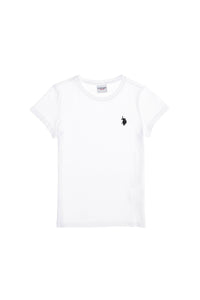 T-shirt bazik me logo të qëndisur për djem