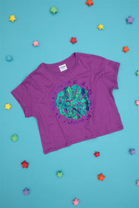 T-shirt USPA me grafik me shkëlqim për vajza