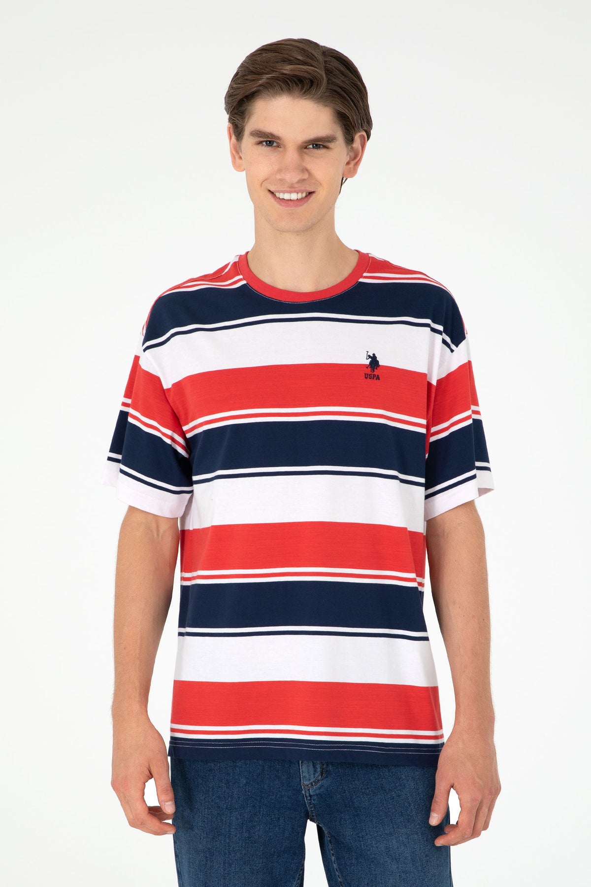 T-shirt with wide stripes