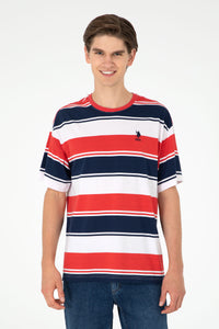 T-shirt me vija të gjera