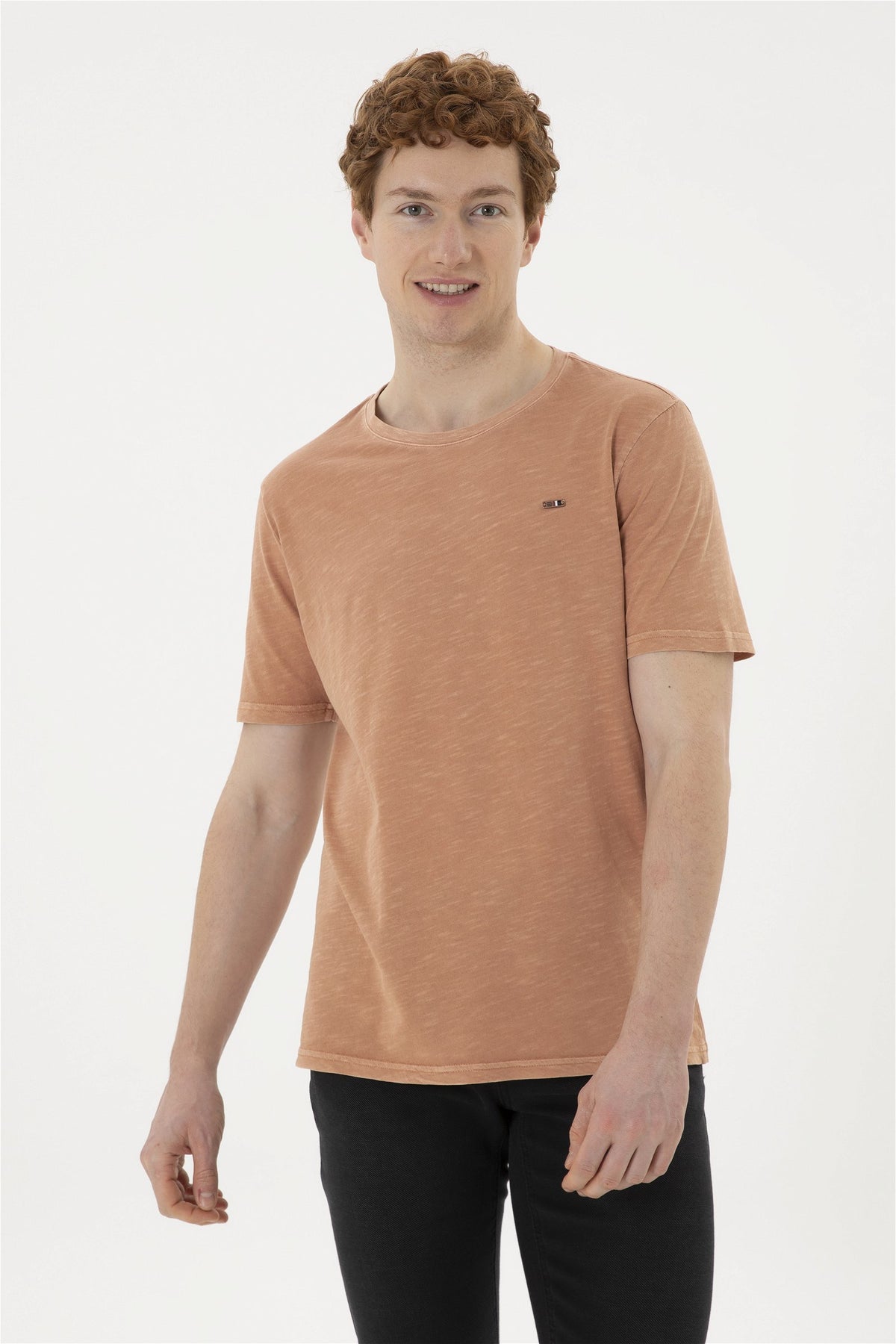 T-shirt with melange effect