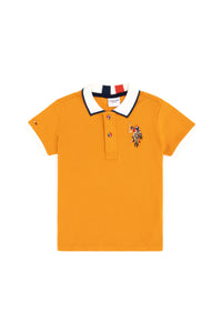 Bluzë polo me 3 vija në jakë për djem