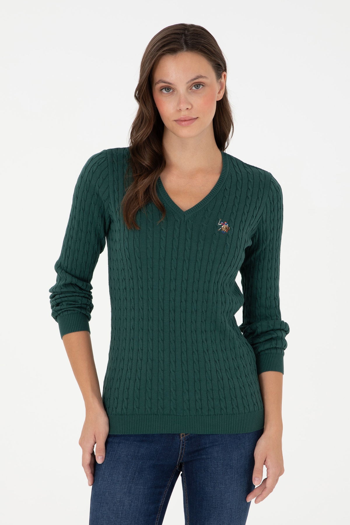 Triko klasike me logo të qëndisur