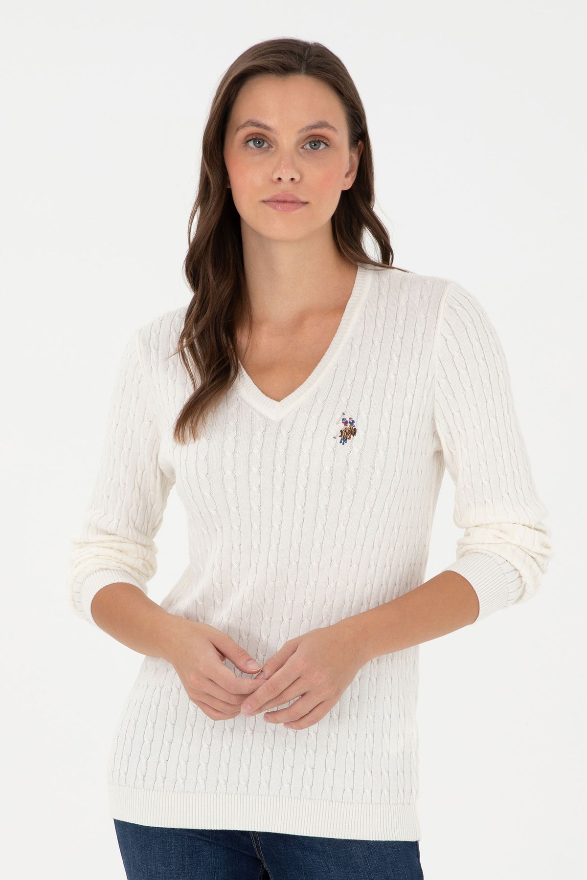 Triko klasike me logo të qëndisur