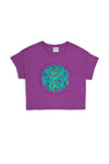 T-shirt USPA me grafik me shkëlqim për vajza
