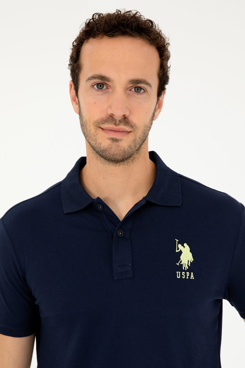 Bluzë polo klasike me logo shumëngjyrëshe
