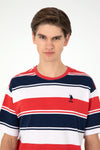 T-shirt me vija të gjera