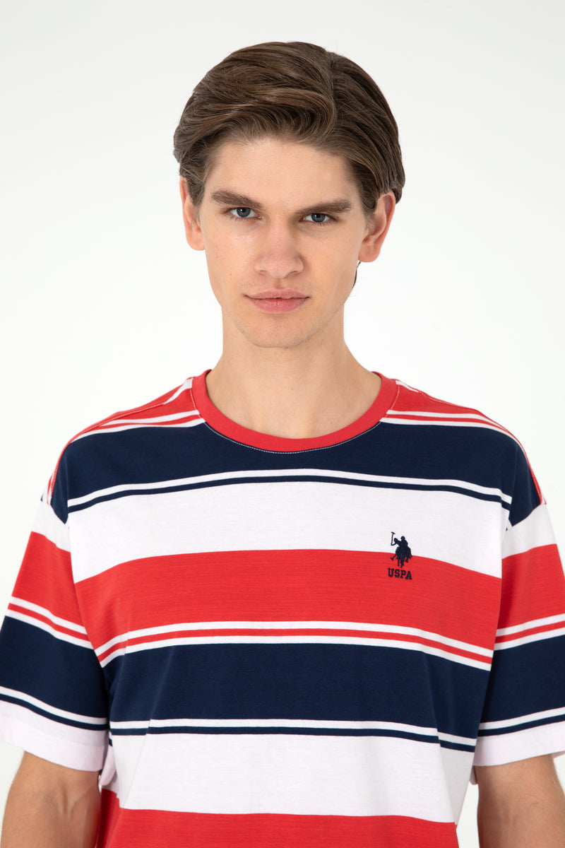 T-shirt me vija të gjera