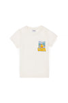 T-shirt USPA me print tropikal për djem