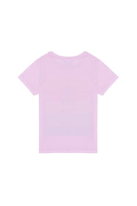 T-shirt me shirita ngjyrash për vajza