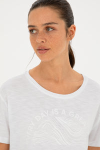 T-shirt i lehtë USPA Sport me mbishkrim motivues