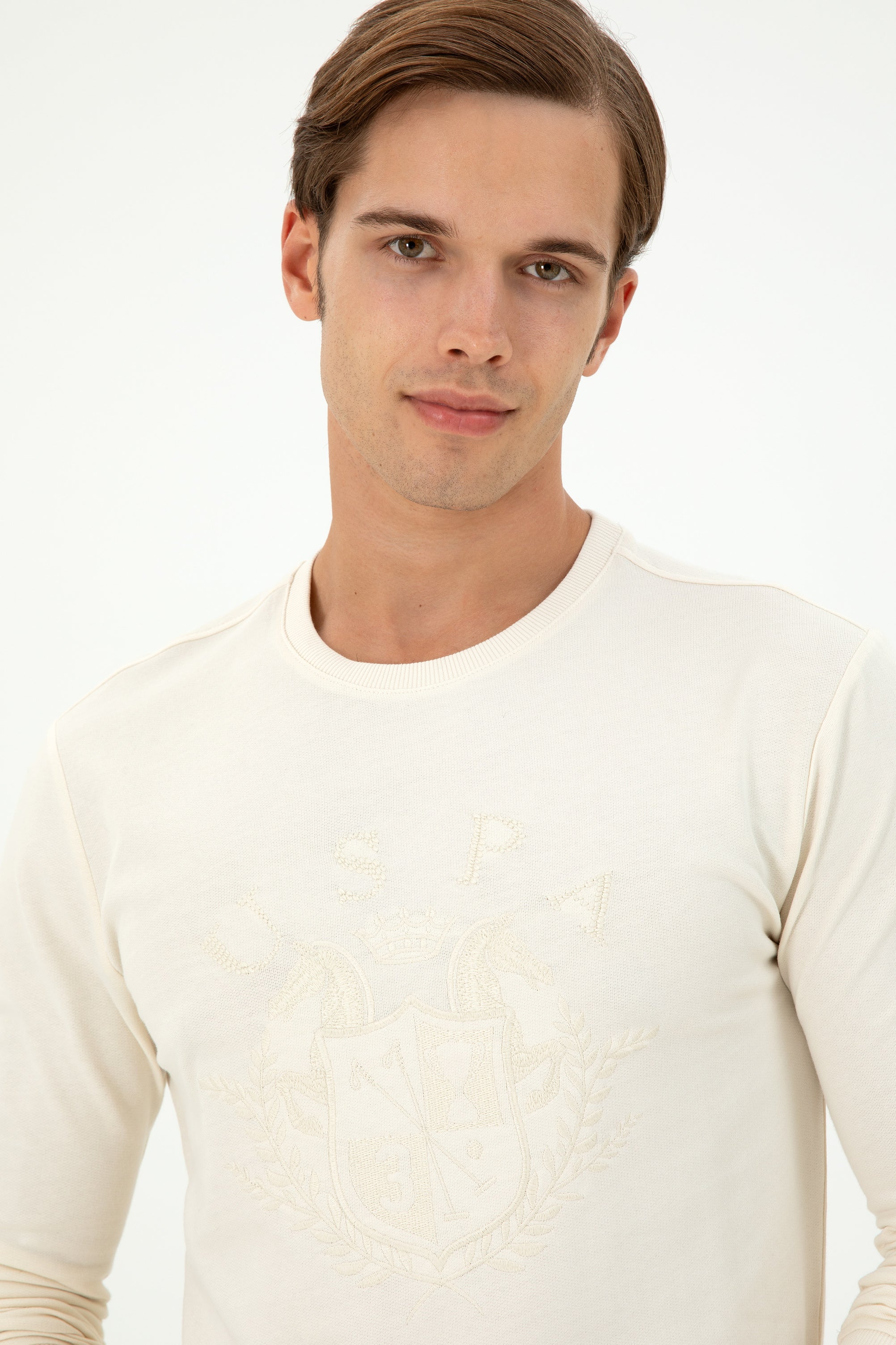 Bluzë sportive me logo retro të qëndisur