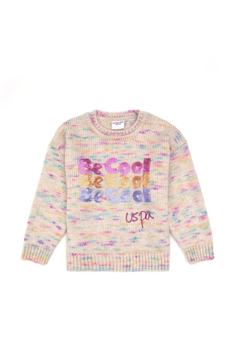 Triko për vajza me shkrim me shkëlqim