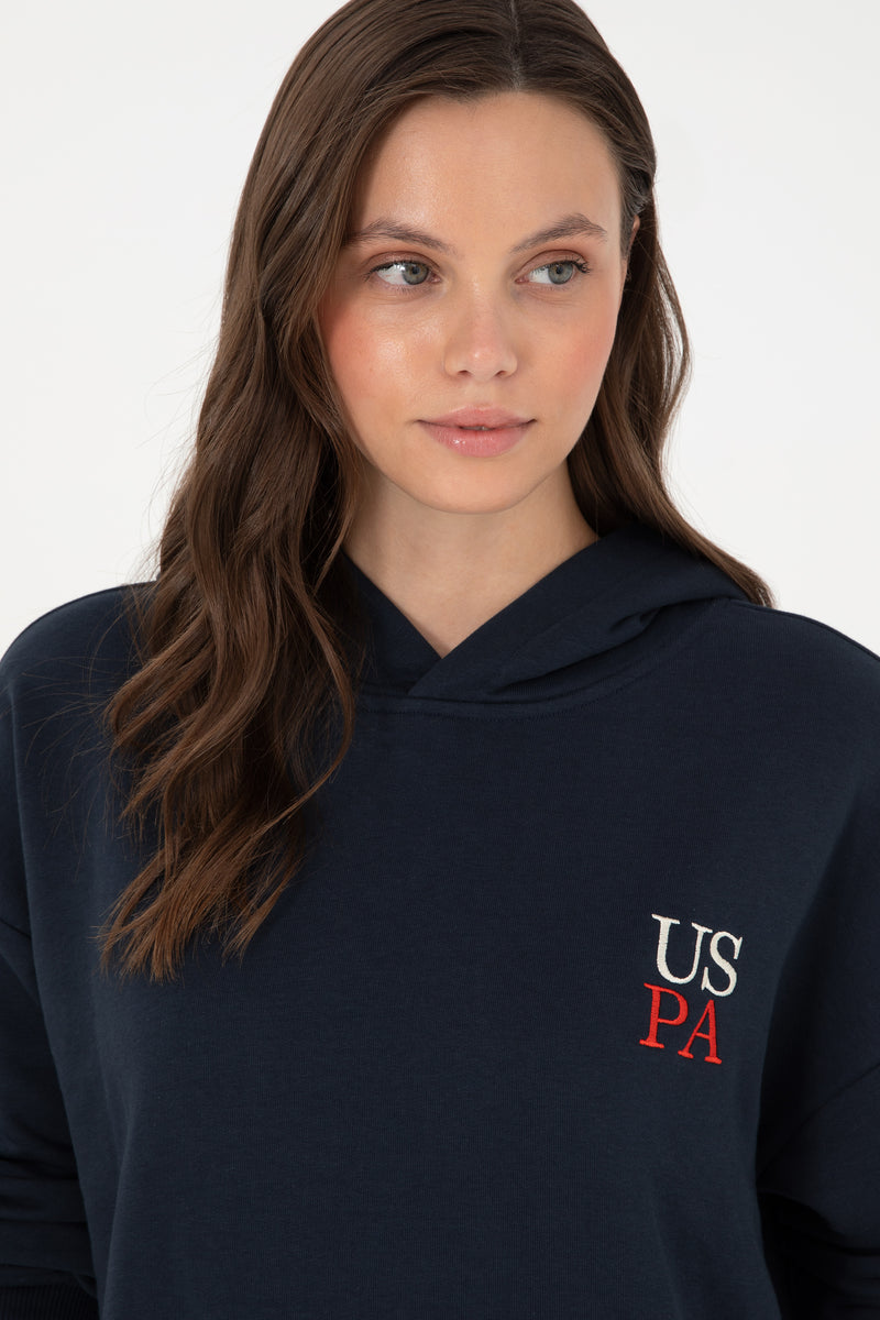 Hoodie bazik me shkrim minimalist USPA