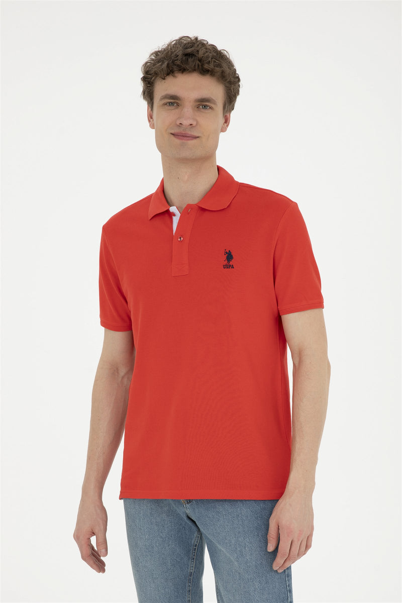 Bluzë polo bazike me jakë dyngjyrëshe