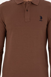 Bluzë polo bazike me mëngë të gjata