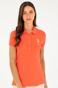 Bluzë polo klasike me logo ari