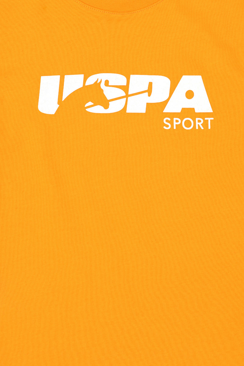 T-shirt USPA Sport me logo me siluetë kali për djem